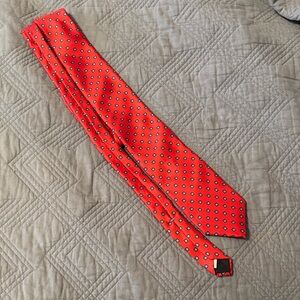Wembley Red and Black Patterned Silk Tie